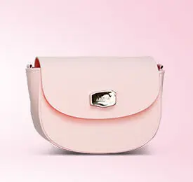 Pink Quilted Cross Body Handbag